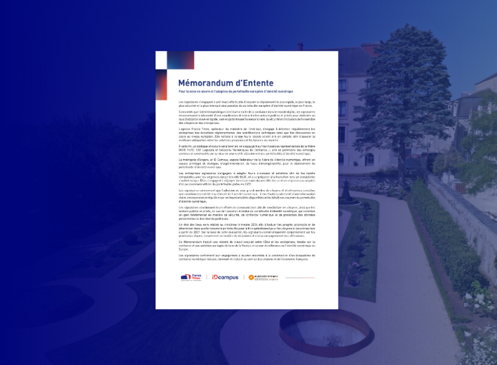 Memorandum of Understanding for the Launch of the European Digital Identity Wallet